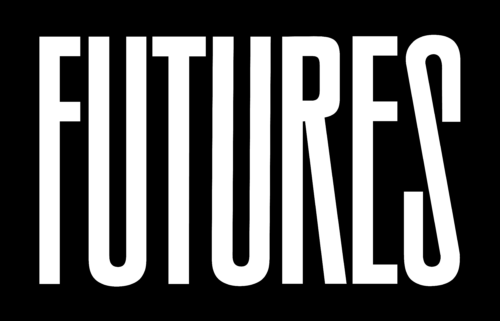 Futures logo with black background and white letters